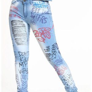 GRAFITTI DENIM JEANS